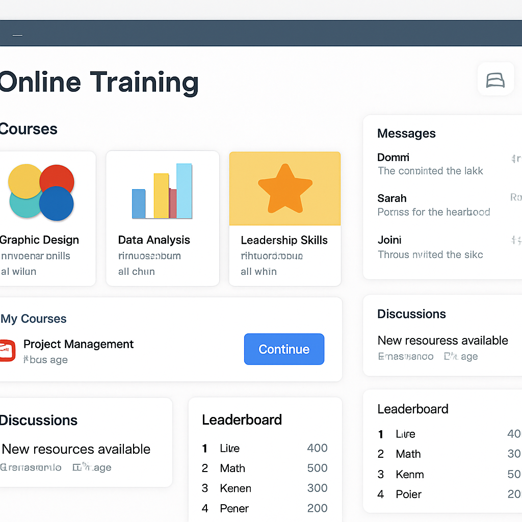 Online training platform